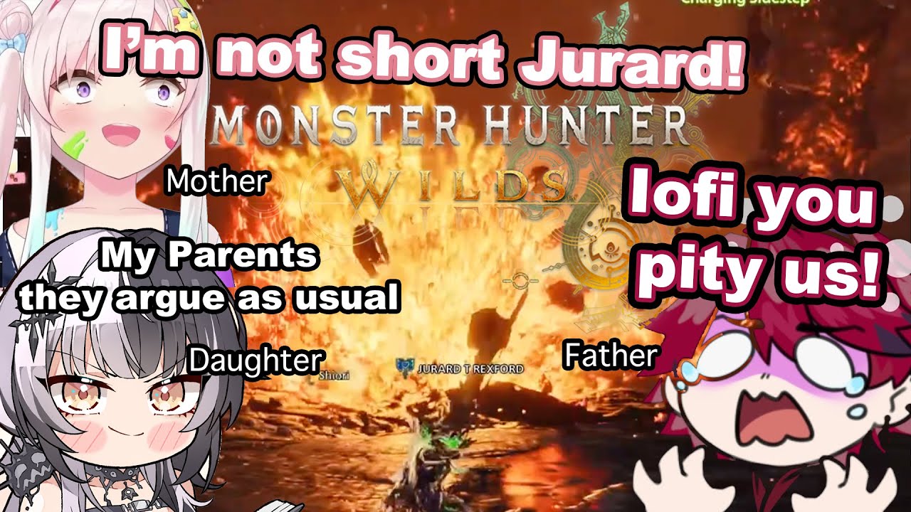 Mom Iofi and Dad Jurard bring their Daughter Shiori into Monster Hunter Wilds |  『Hololive』