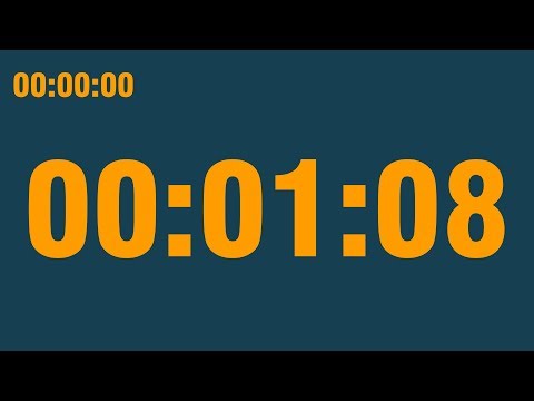 1 minute 8 second timer (with end alarm, time elapsed and progress bar)