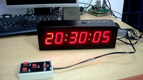 LED Clock COSYCOM
