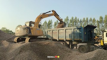 JCB 140 NXT Sand Loading Video | Powerful Excavator Working |Heavy Equipment Action