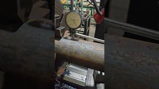 ☠️😱Lathe Machine Operation | Metal Turning Process | Dial Gauge#shorts #youtubeshorts #gauge #lathe