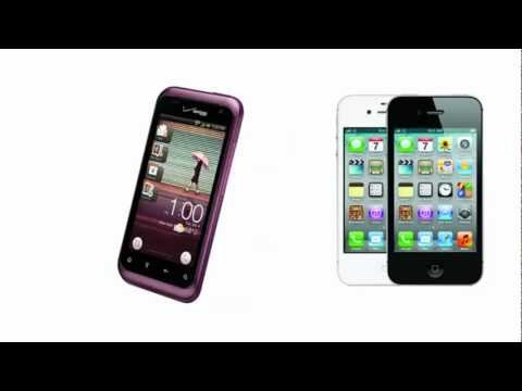 Vídeo: Diferença Entre O IPhone 4S E O HTC Rhyme