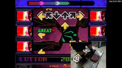 DDR Solo 2000 on MAME - PARANOIA EVOLUTION (BASIC 6PANELS)