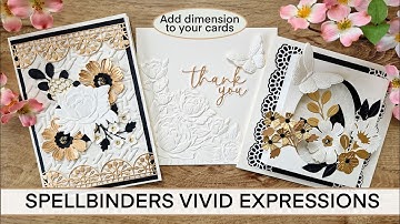 SPELLBINDERS VIVID EXPRESSIONS - ADDING DIMENSION TO YOUR CARDS