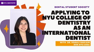 Applying to NYU College of Dentistry as an International Dentist