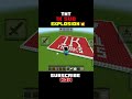 TNT 💥 1k subscribe explosion 🖤 #minecraftshorts #viralshorts