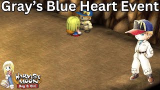 Harvest Moon: Back to Nature for Girl - Gray's Blue Heart Event