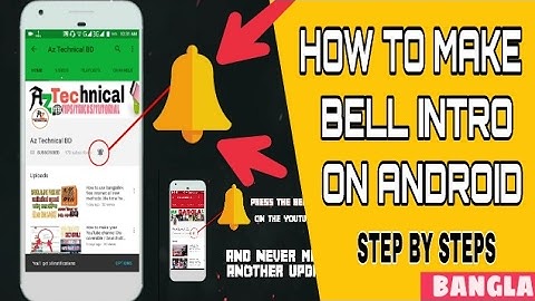 How to make subscribe and bell intro on mobile (bangla)