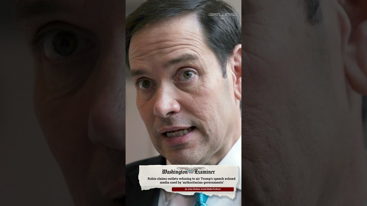 Rubio Claims Outlets Refusing To Air Trump S Speech Echoed Media Used By Authoritarian Governments 