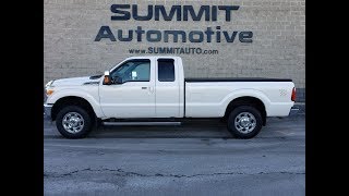 2014 FORD F250 SUPERCAB LONGBOX LARIAT 3/4 TON GAS WALK AROUND REVIEW 10413 SOLD! www.SUMMITAUTO.com
