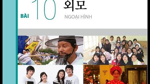 Từ Vựng BÀI 10 외모 / Ngoại Hình - Tiếng Hàn Tổng Hợp Sơ Cấp 2