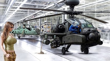 Apache Helicopter Factory – Building Apache Longbow AH-64 in the United States