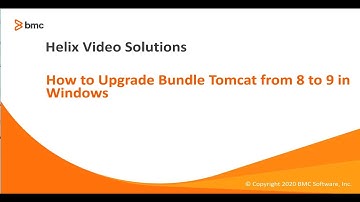 BMC Smart Reporting - How to Upgrade Bundle Tomcat From 8 to 9 in Windows