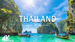 FLYING OVER THAILAND (4K UHD)  Relaxing Music Along With Beautiful Nature Videos  4K Video HD