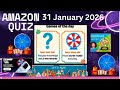 Amazon Quiz Answers today win ₹1000 ( 31 January 2026 ) | Amazon quiz ke Sahi answer | aaj ka price