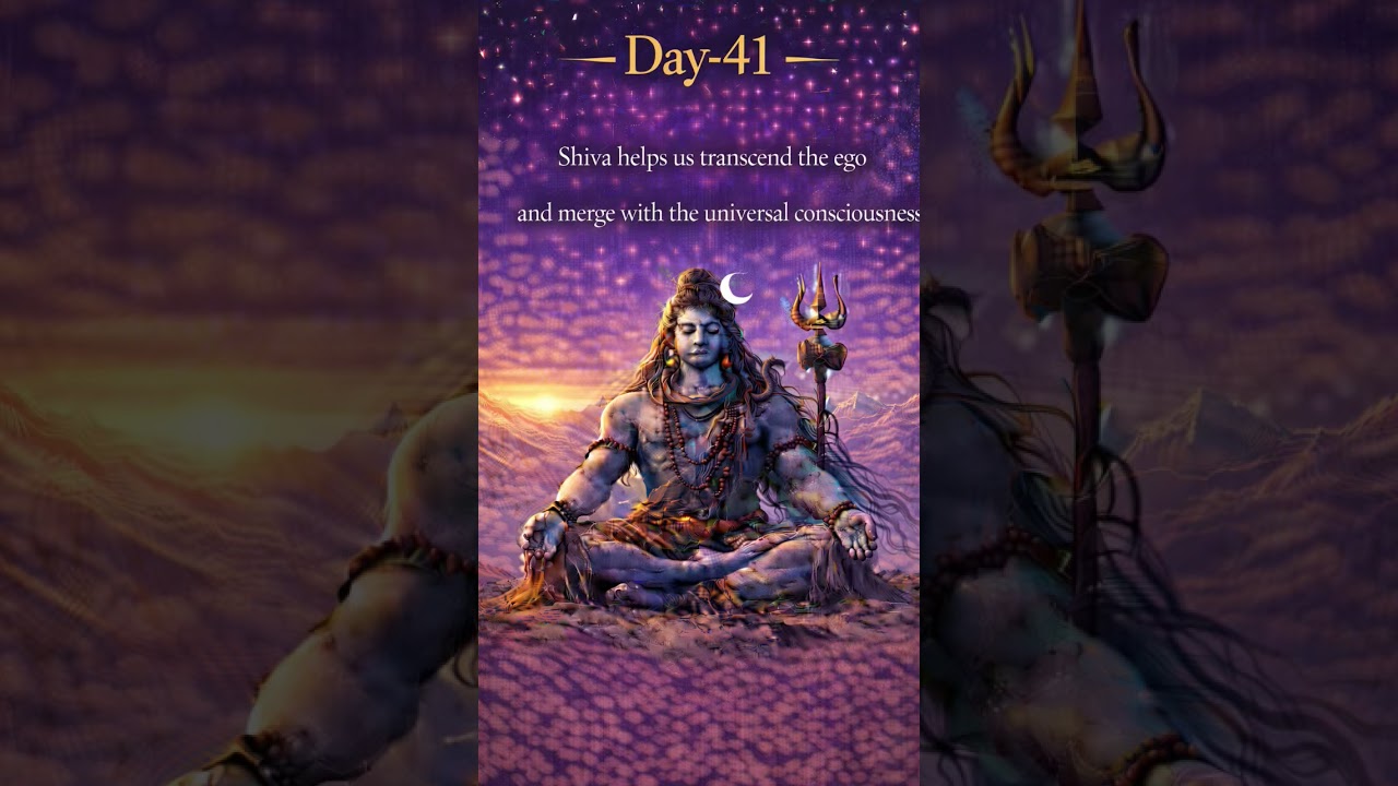Shiva helps us transcend the ego and merge with the universal consciousness