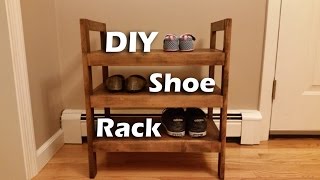 In this video I show you how I turned leftover hardwood flooring and a few pieces of plywood into a rustic-ish #shoerack!