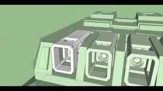 TRISTAN PLASMA Google Sketch Up Weapon Modeling - TFS - QUAD BARRELED TRISTAN TURRET