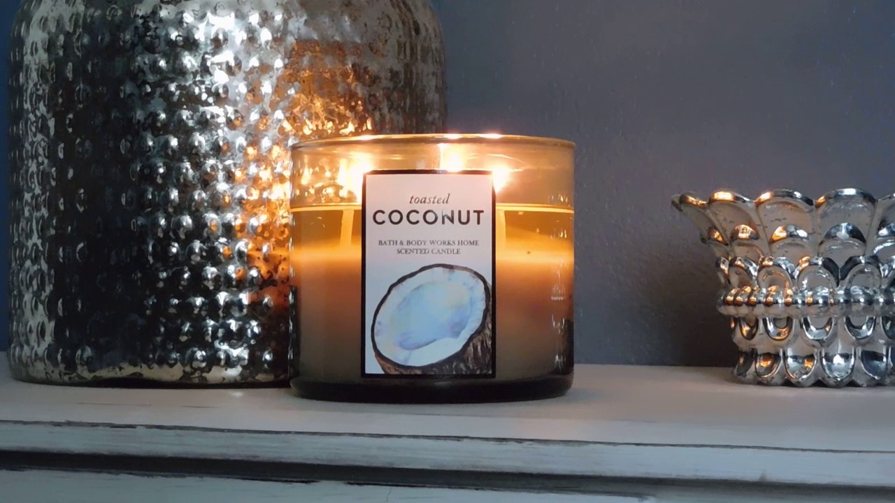 Candle Review Bath and Body Works Toasted Coconut! YouTube
