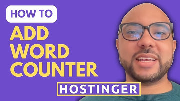 Hoe u een woordenteller toevoegt aan de Hostinger Website Builder