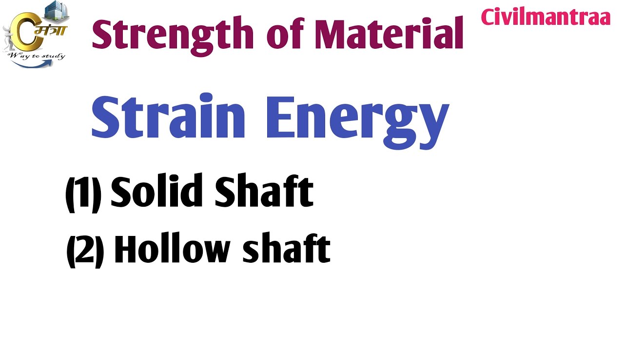 Strain Energy for solid shaft and hollow shaft. YouTube