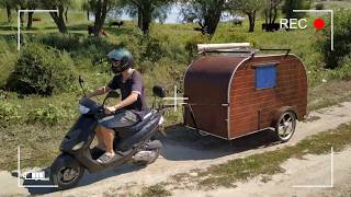 ✅ДОМ НА КОЛЕСАХ⛺🛵 ДЛЯ МОТО СВОИМИ РУКАМИ(camper for moto)