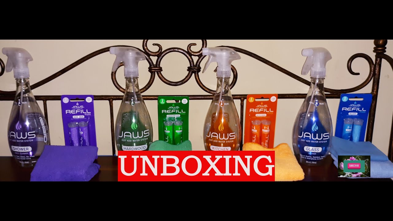 UNBOXING: JAWS (JUST ADD WATER SYSTEM): HOME CLEANING KIT:: UNEEK GIFTS