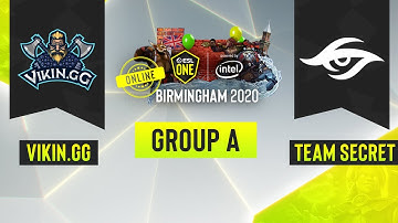 Dota2 - Team Secret vs. Vikin.gg - Game 2 - ESL One Birmingham 2020 - Group A - EU