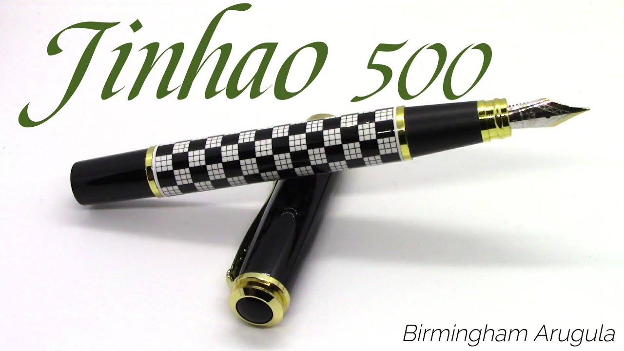 Jinhao 500 / Birmingham Arugula / Fountain Pen Review YouTube