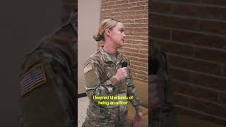 How did you become an officer in the U.S Army?