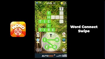 WORD CONNECT SWIPE game with Super Orange