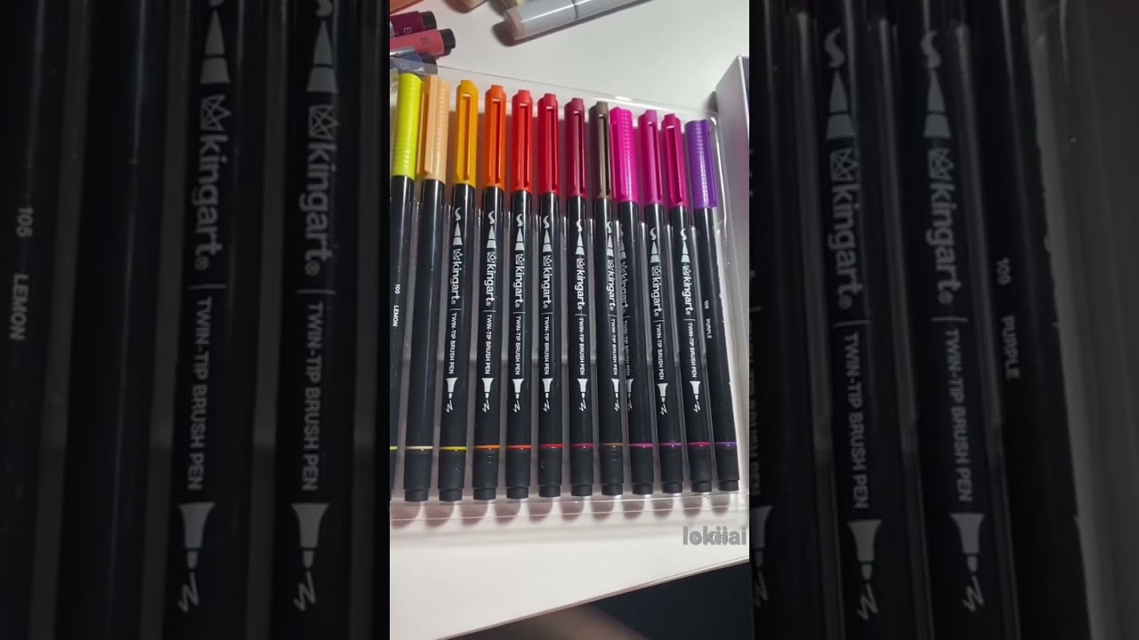 KING ART BRUSH PEN MARKERS UNBOXING! 