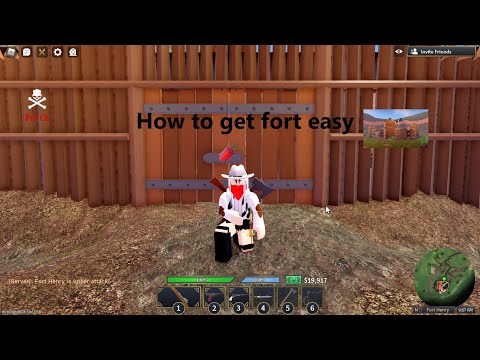 Roblox The Wild West | How to get fort easy with glitch (read description)