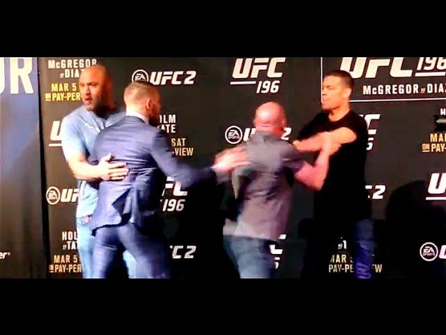 Conor McGregor, Nate Diaz trade verbal shots before UFC 196 showdown