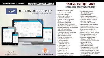 Sistema de Estoque e Vendas PHP - Aula 07 - Página de fornecedores
