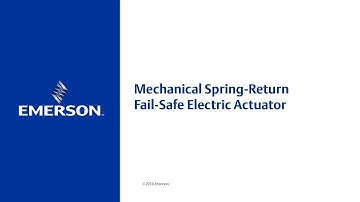 Mechanical Spring-Return Fail-Safe Electric Actuator