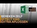 Extra aflossen - Bereken het maandelijkse effect