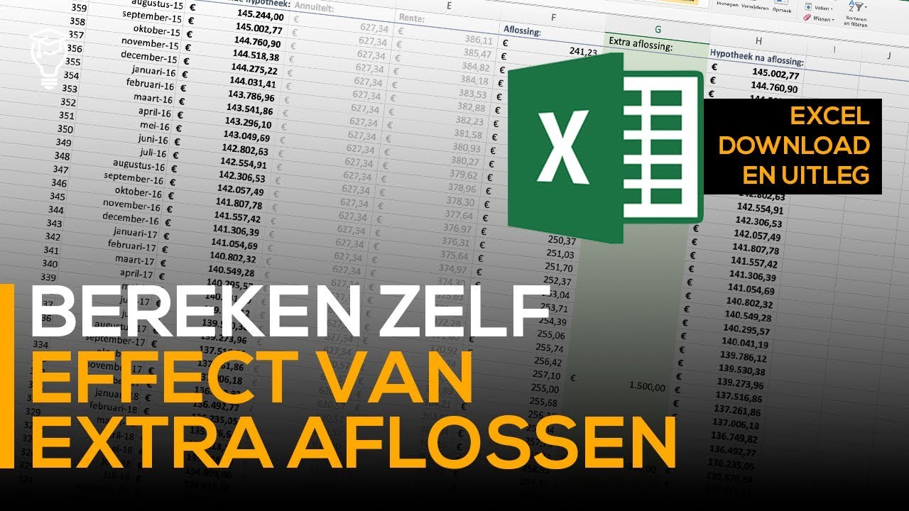 Update Extra aflossen - Bereken het maandelijkse effect