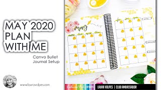 May 2020 Plan With Me | Canvo Bullet Jounal Setup