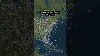 #Repost @planefinder What difference does 1 hour of traffic look like when comparing the US and EU?