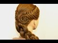 Easy hairstyle for long hair. Fishtail Braids, Four (4) Strand Braid