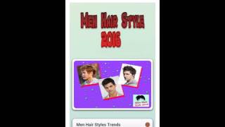 Men's hair style app demo video screenshot 3