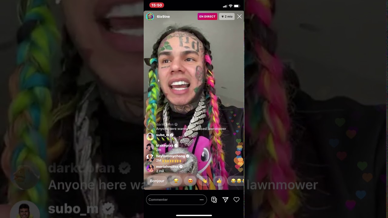 6ix9ine INSTAGRAM LIVE INCREDIBLE COMEBACK - YouTube