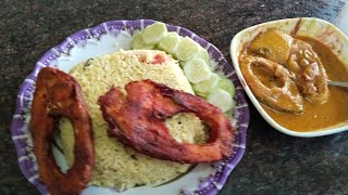 Fish Fry & Coconut Milk Rice With Fish Gravy | 🤤🤤