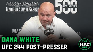 Dana White "not interested" in Jorge Masvidal vs. Nate Diaz rematch | UFC 244 post fight presser