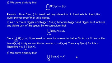 M2201 - Metric Topology - Exercises of Chapter 1 - Part 1