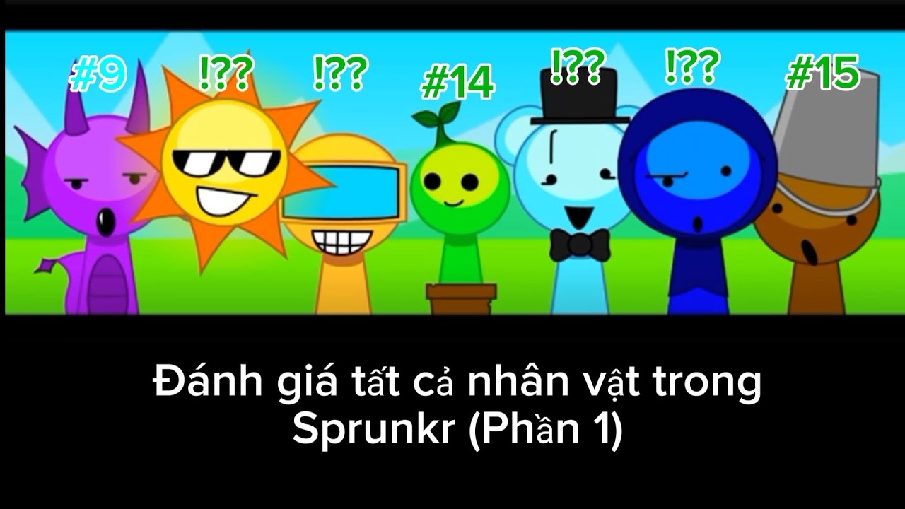 ĐÁNH GIÁ TẤT CẢ NHÂN VẬT TRONG SPRUNKR (PHẦN 1) - YouTube