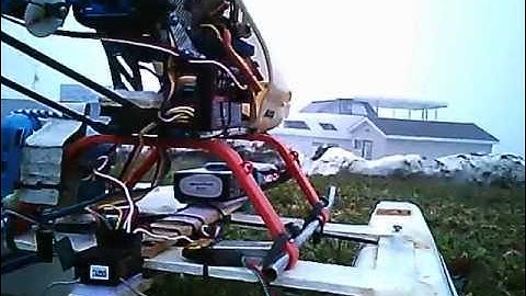 Crash landing of my Trex450