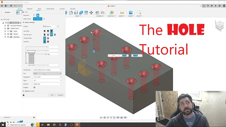 Autodesk Fusion 360: The HOLE Tutorial