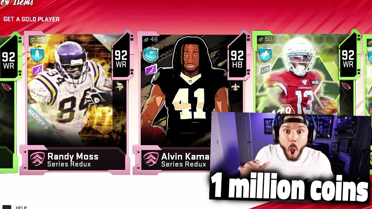 1 MILLION COIN PACK OPENING FOR SERIES REDUX - Madden 20